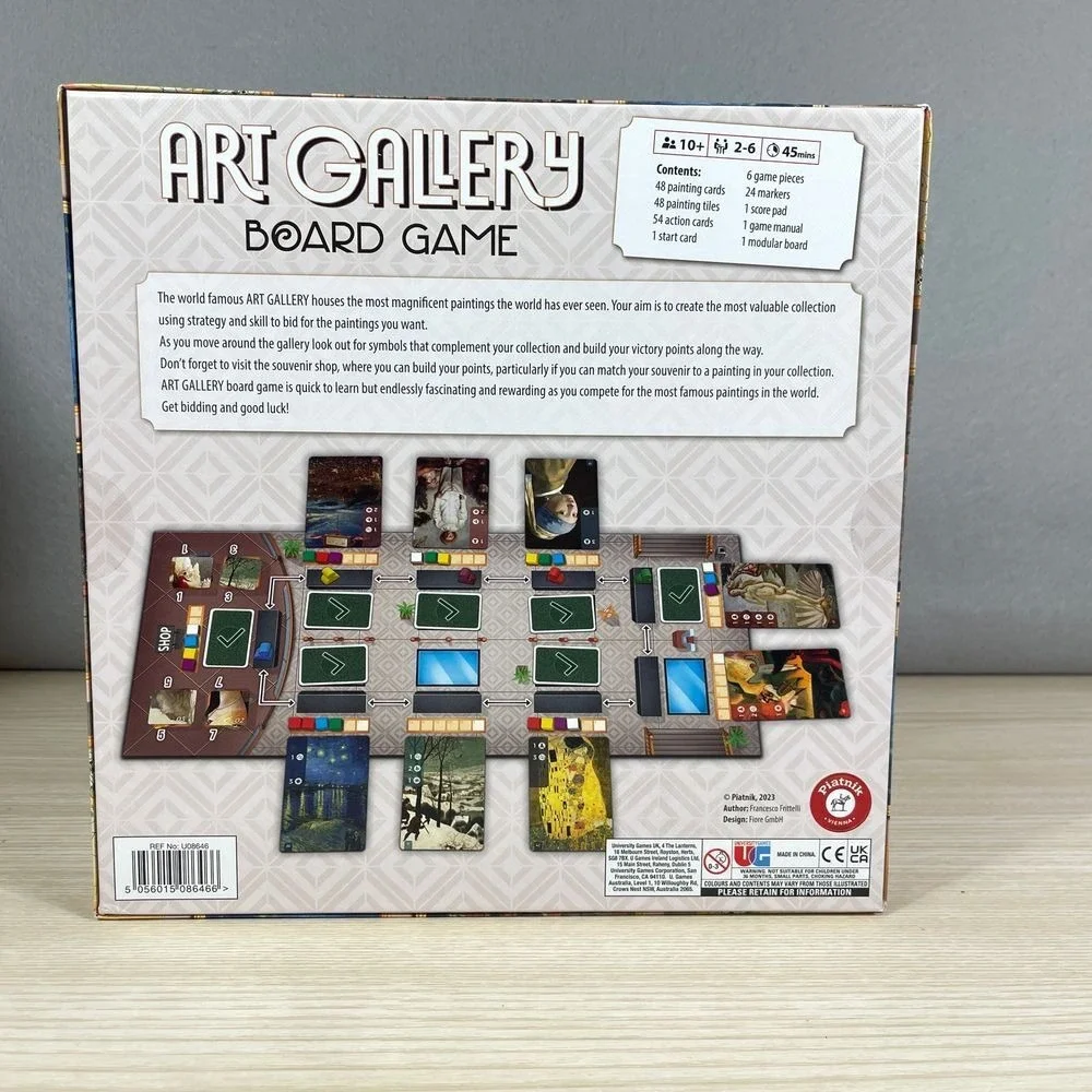 Art Gallery Board Game Piatnik 2023 Strategy 2-6 Players Family Bluff Card Game